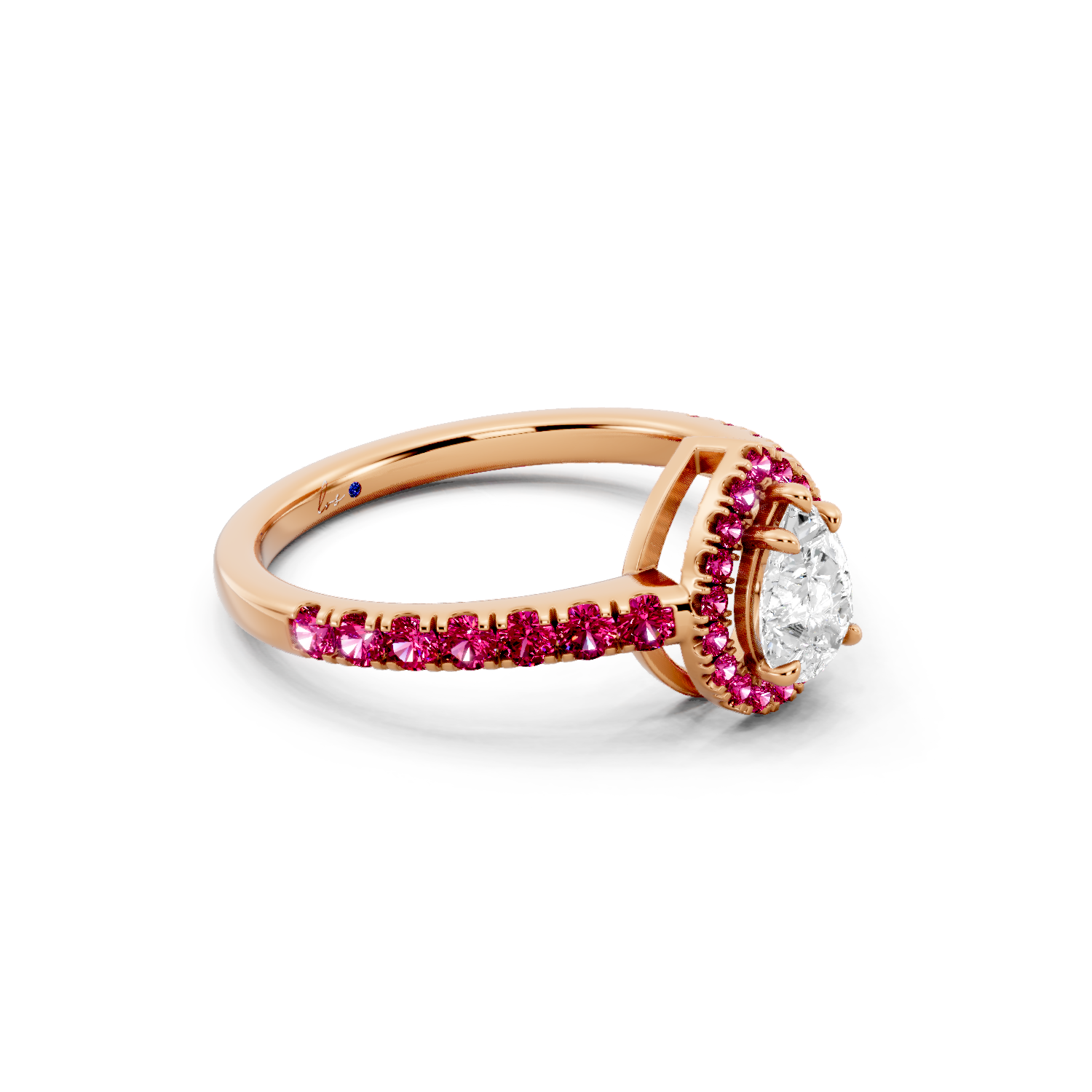 Crimson Halo Ring