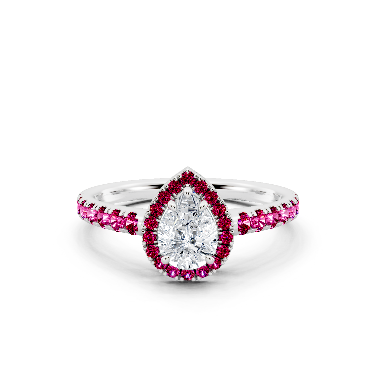 Crimson Halo Ring