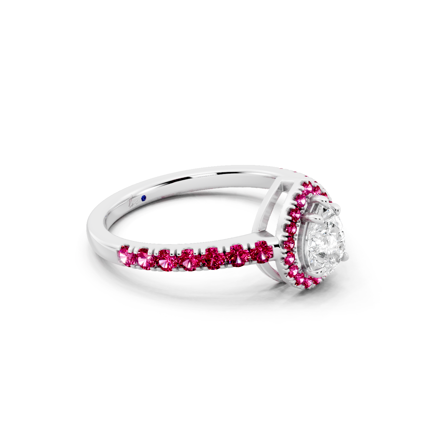 Crimson Halo Ring