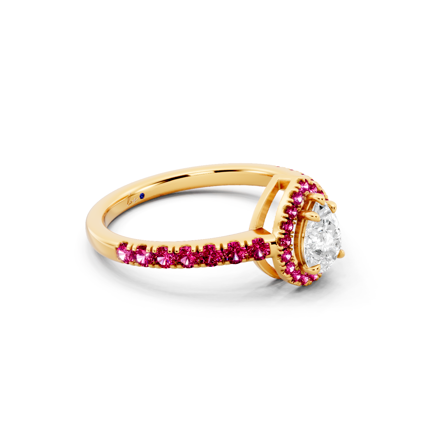 Crimson Halo Ring
