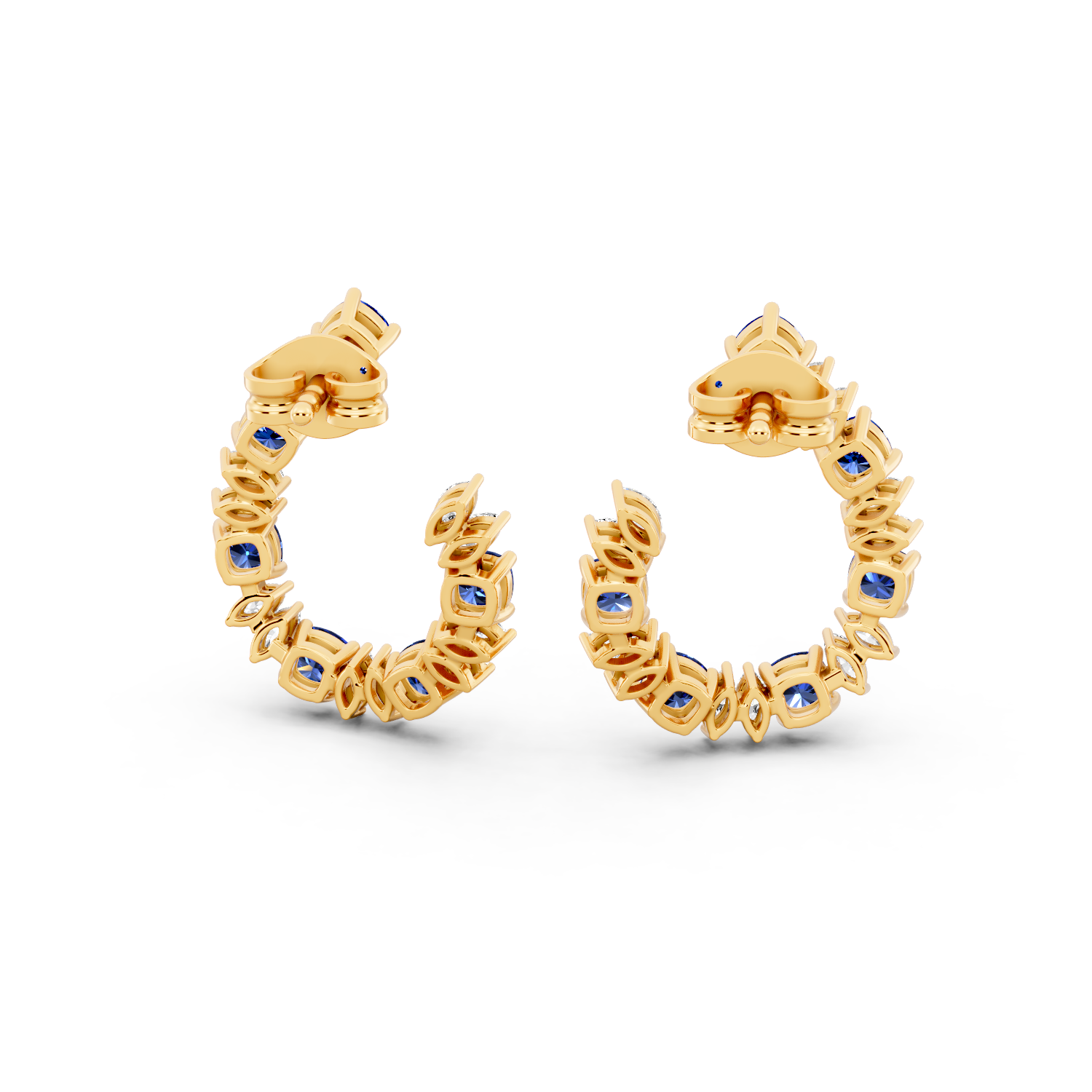 Midnight Crown Hoops