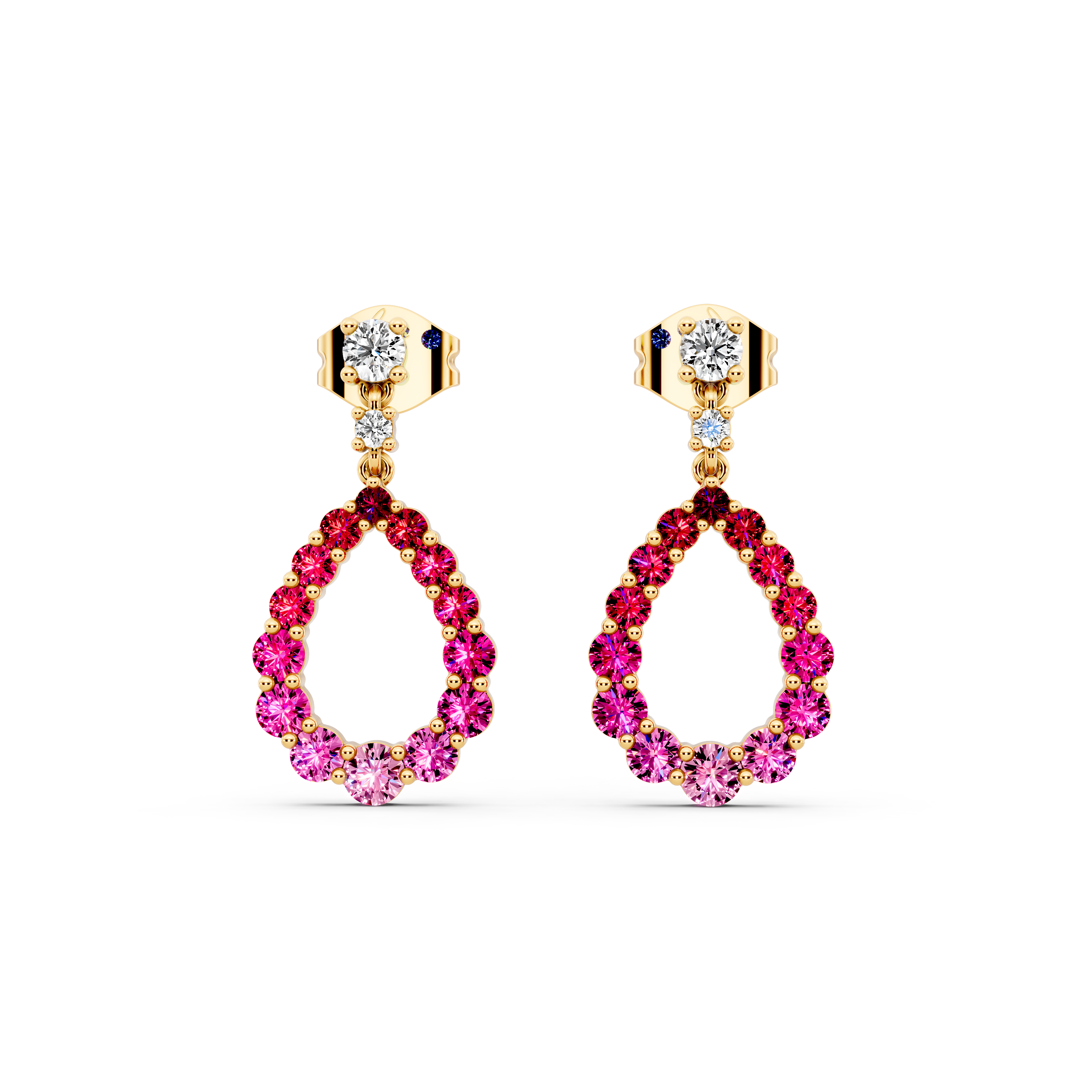Blush Flame Earrings
