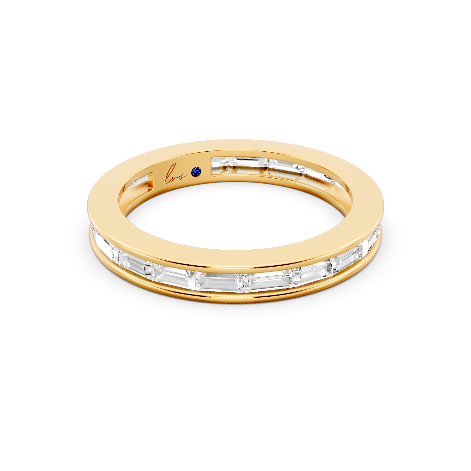 Lumière Baguette Diamond Band