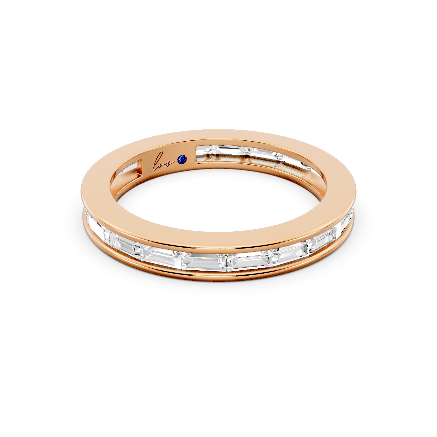 Lumière Baguette Diamond Band