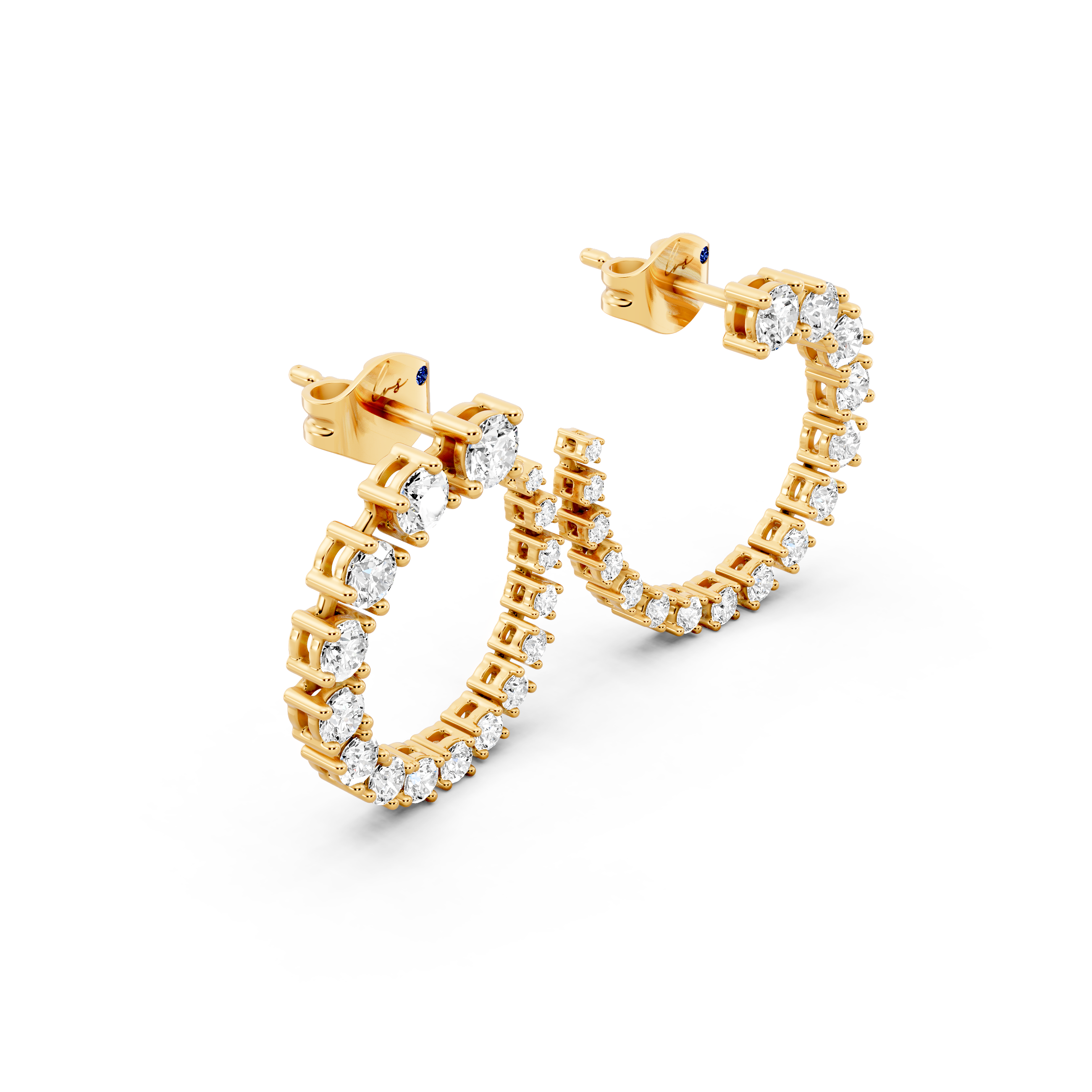 Radiant Crescent Hoops