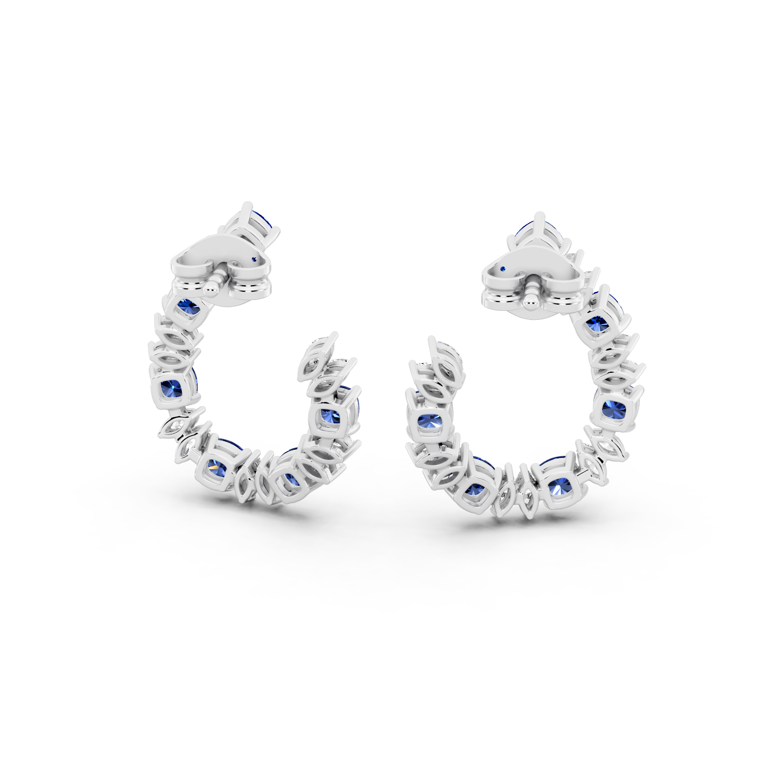 Midnight Crown Hoops
