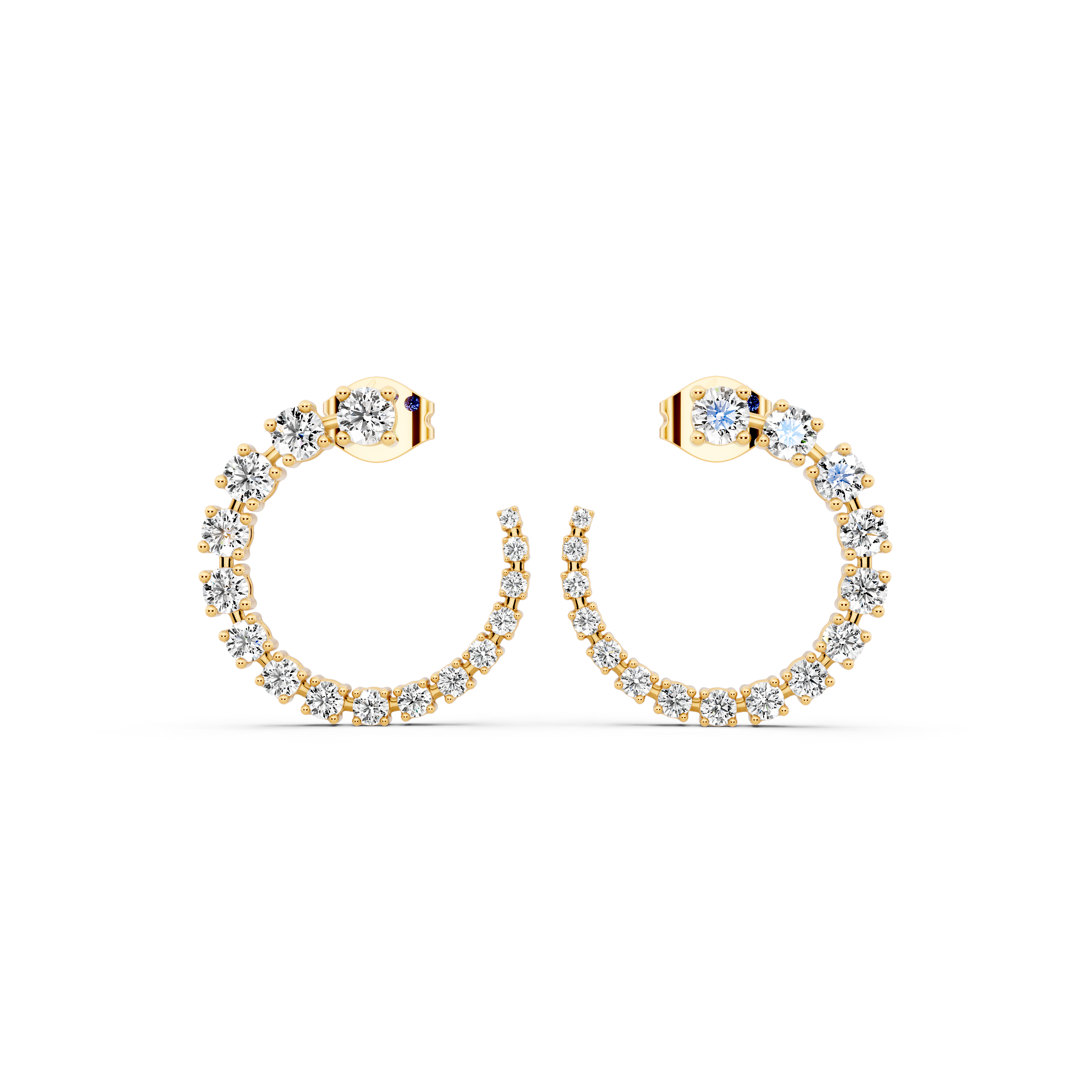 Radiant Crescent Hoops