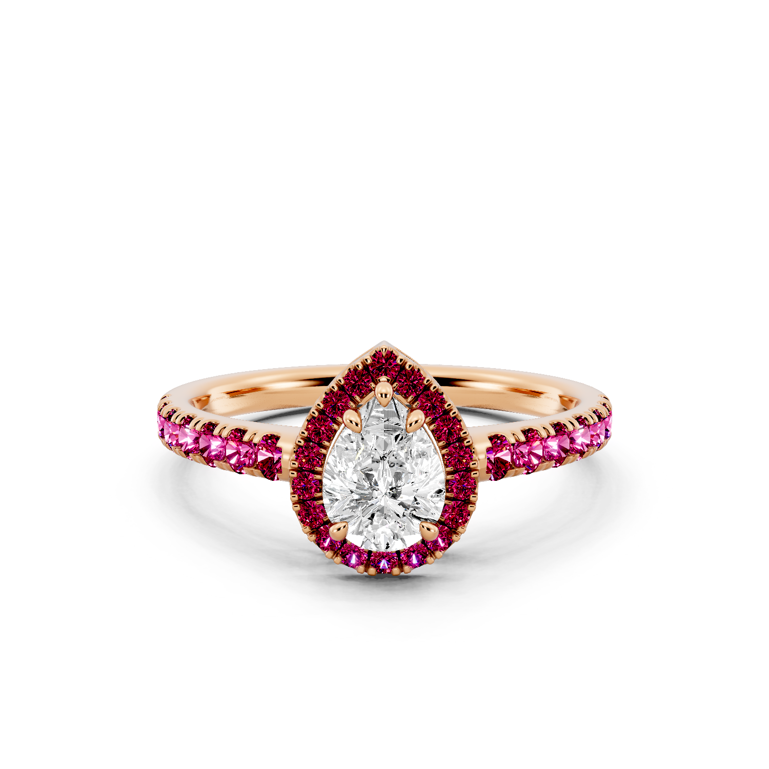Crimson Halo Ring