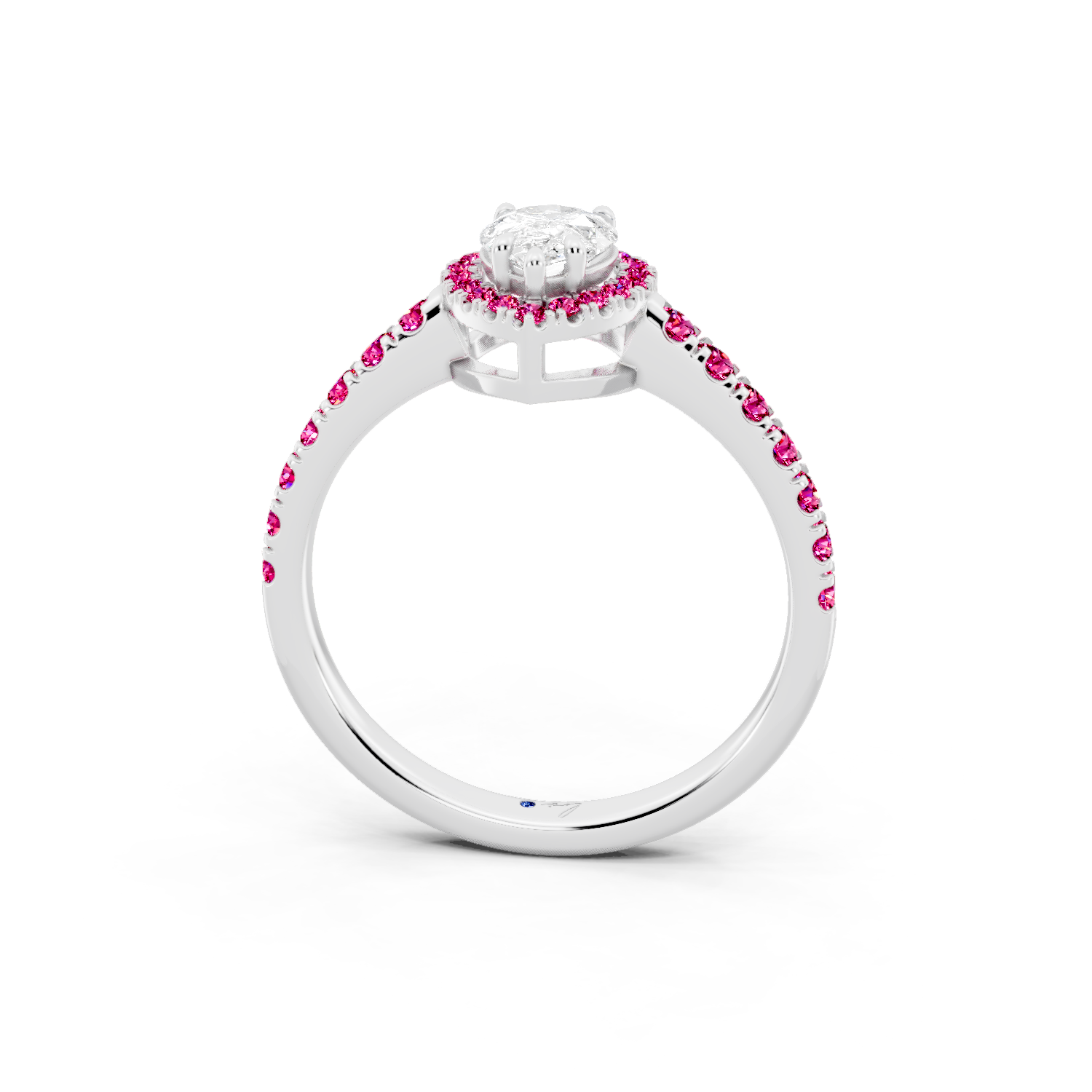 Crimson Halo Ring