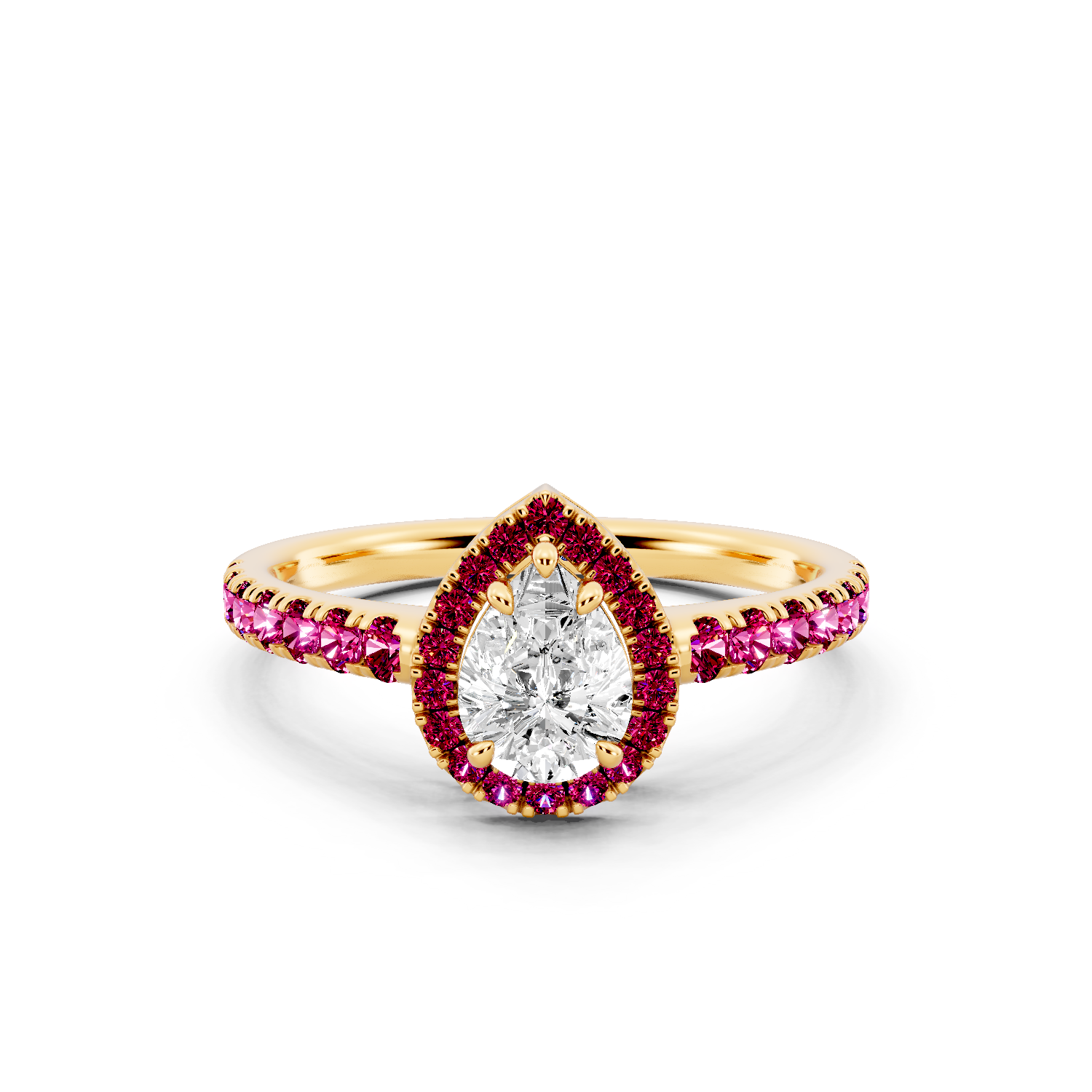 Crimson Halo Ring