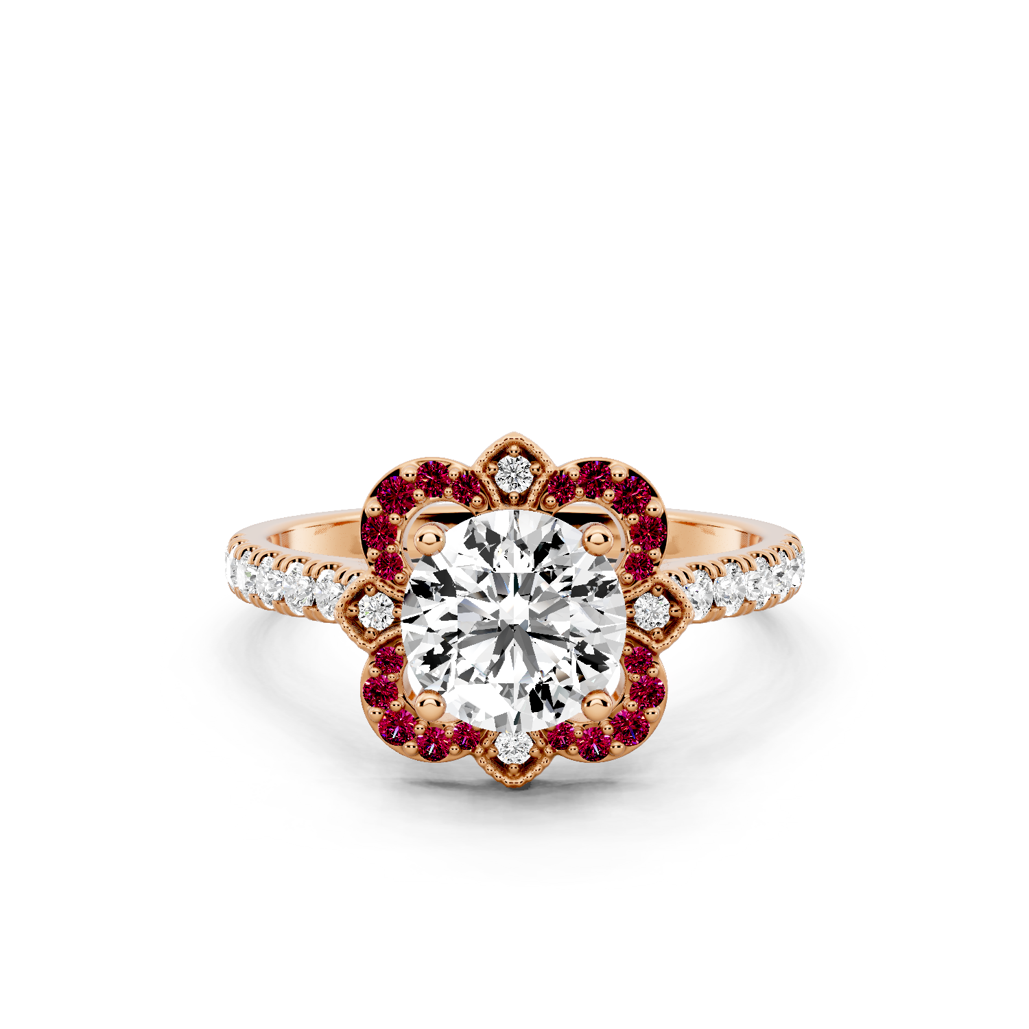 Ruby Bloom Ring