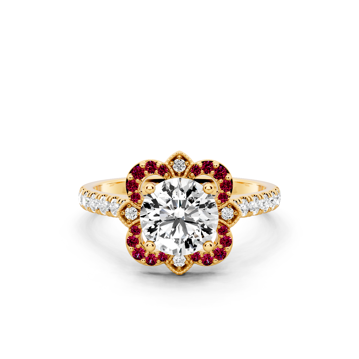 Ruby Bloom Ring