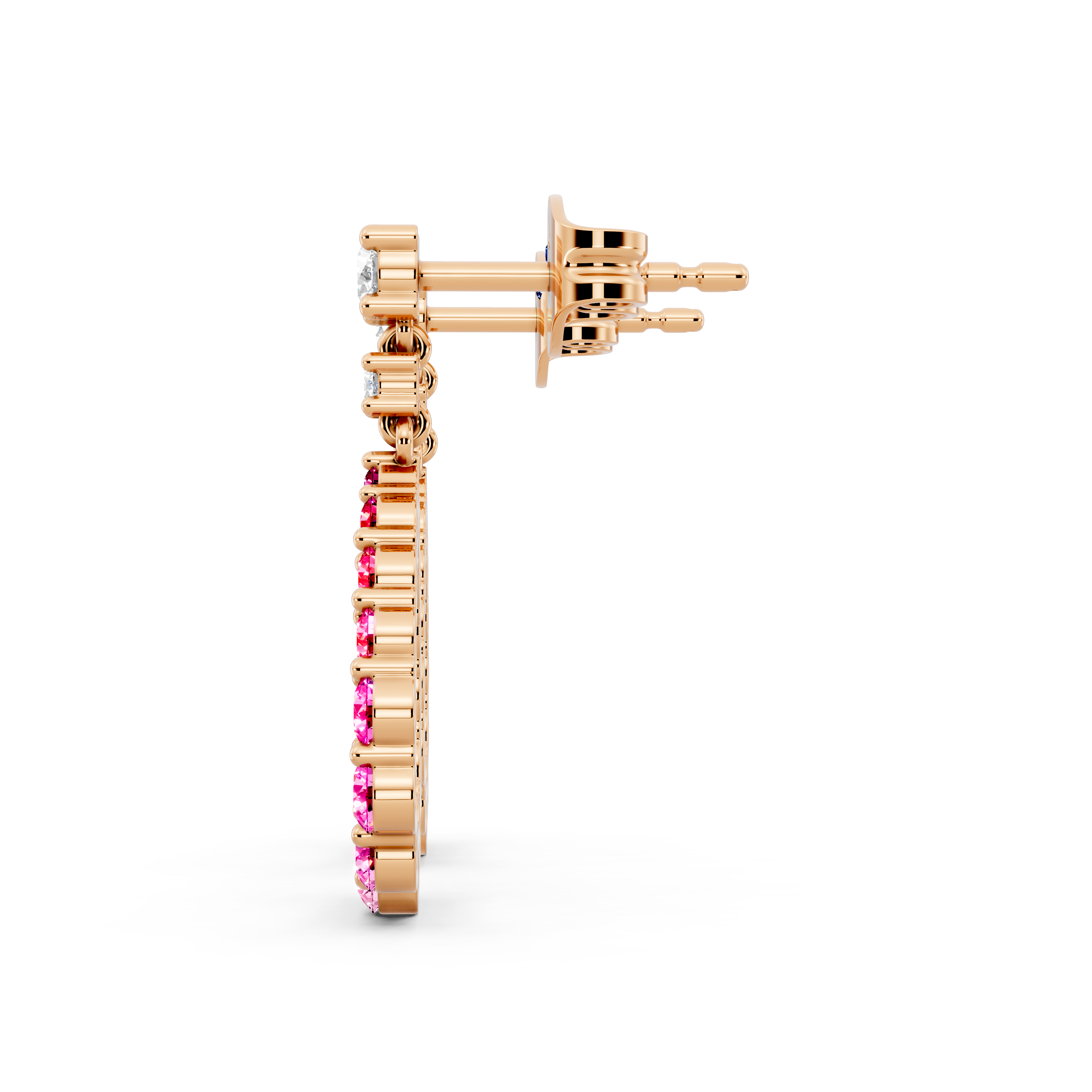 Blush Flame Earrings