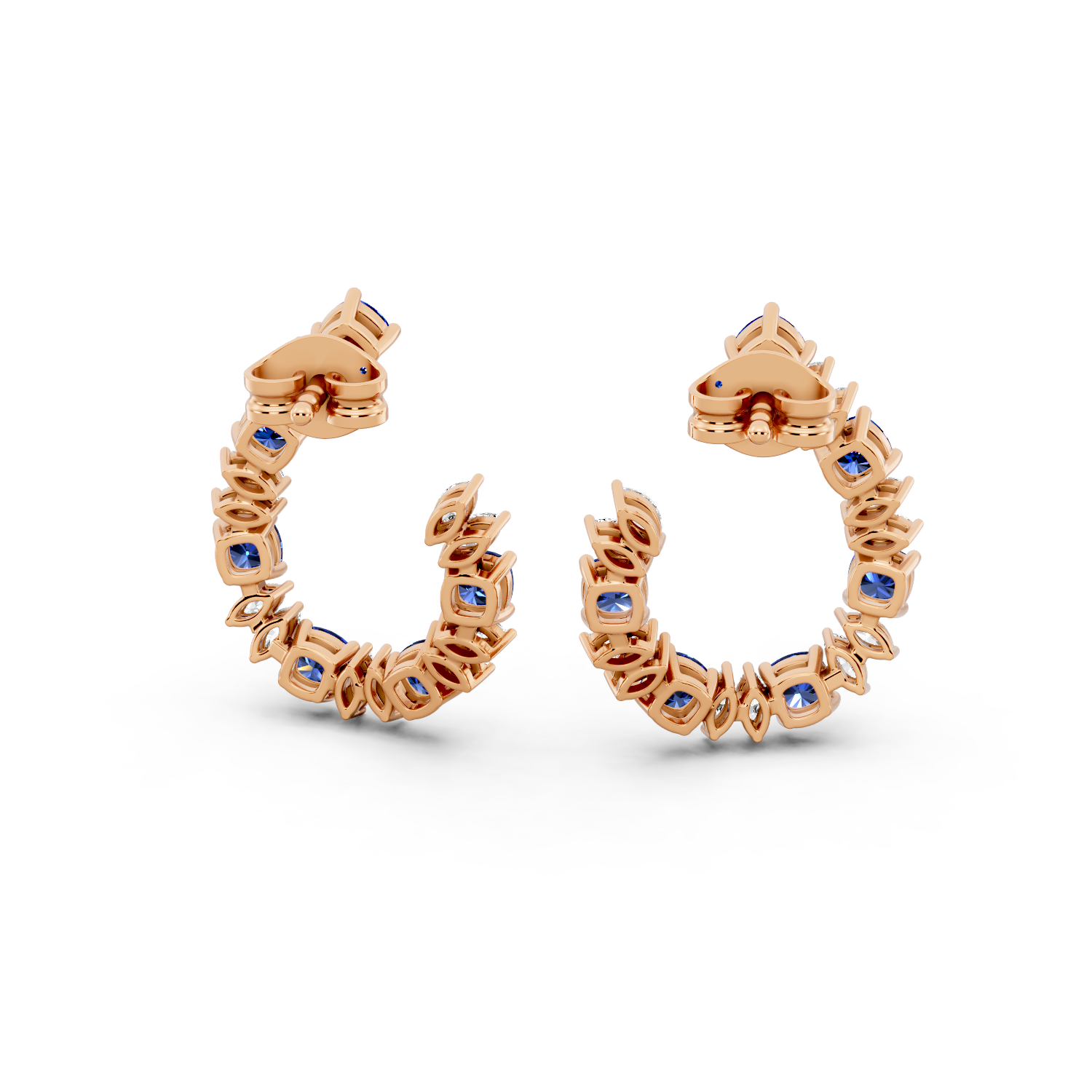 Midnight Crown Hoops