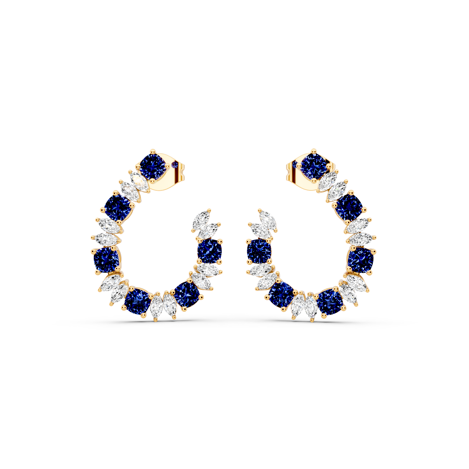 Midnight Crown Hoops