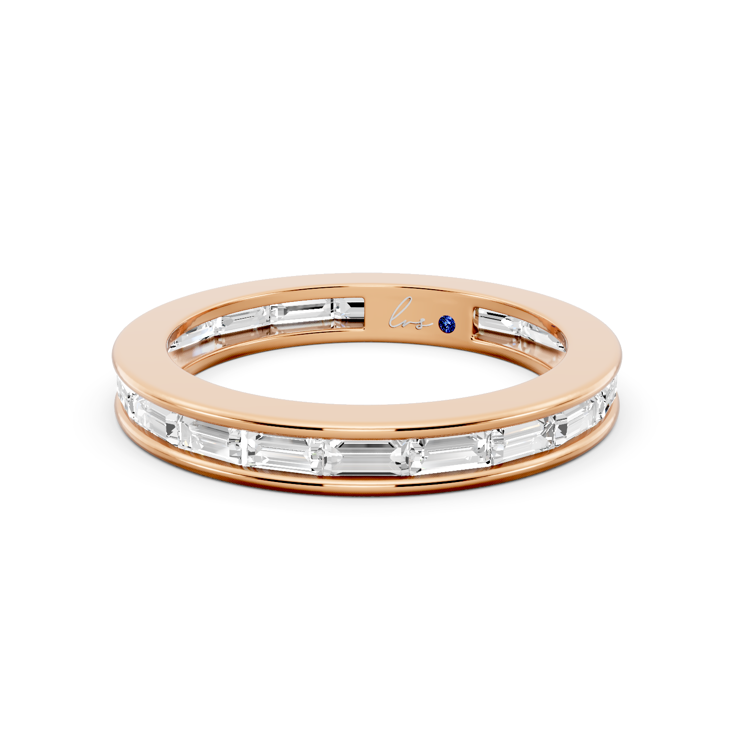 Lumière Baguette Diamond Band