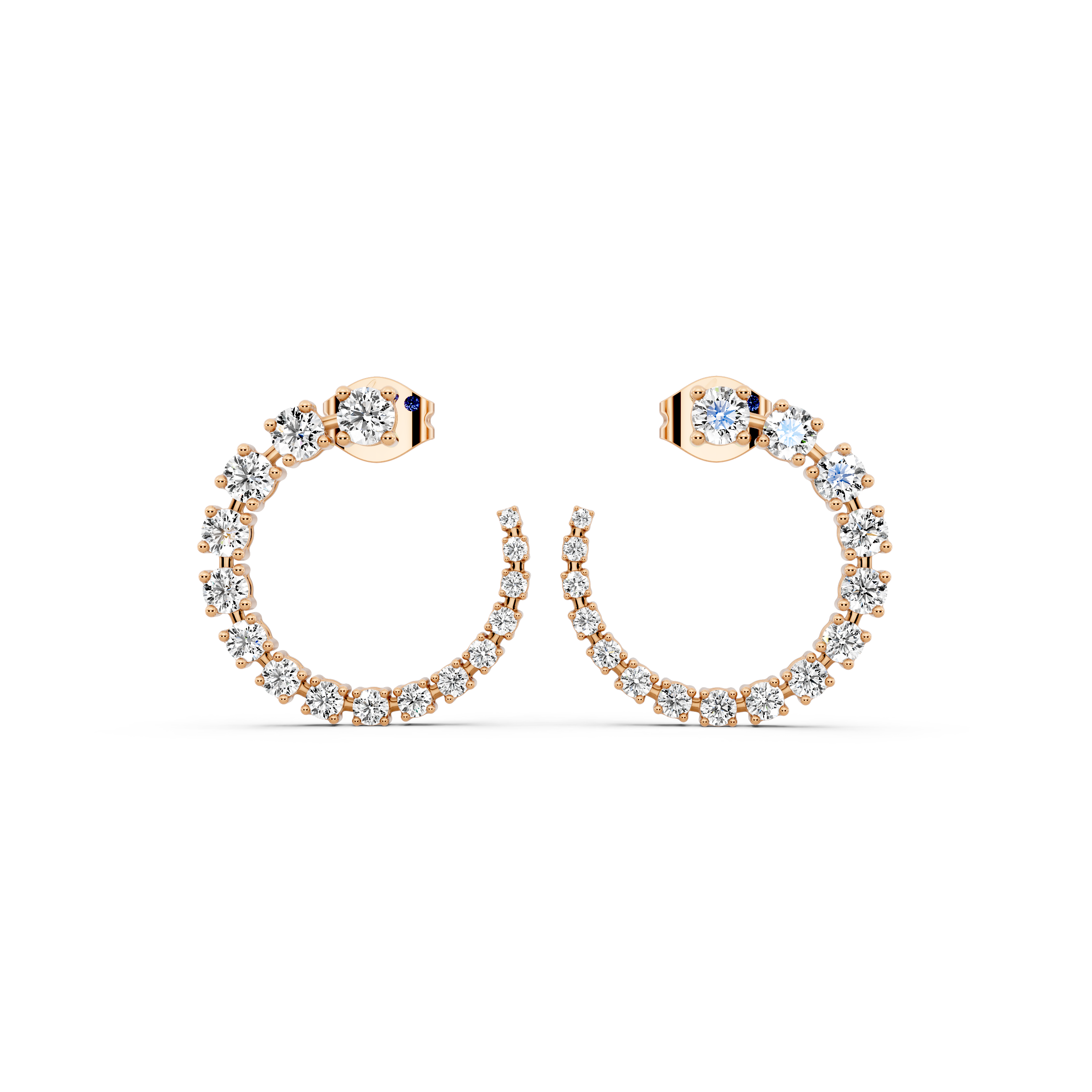Radiant Crescent Hoops