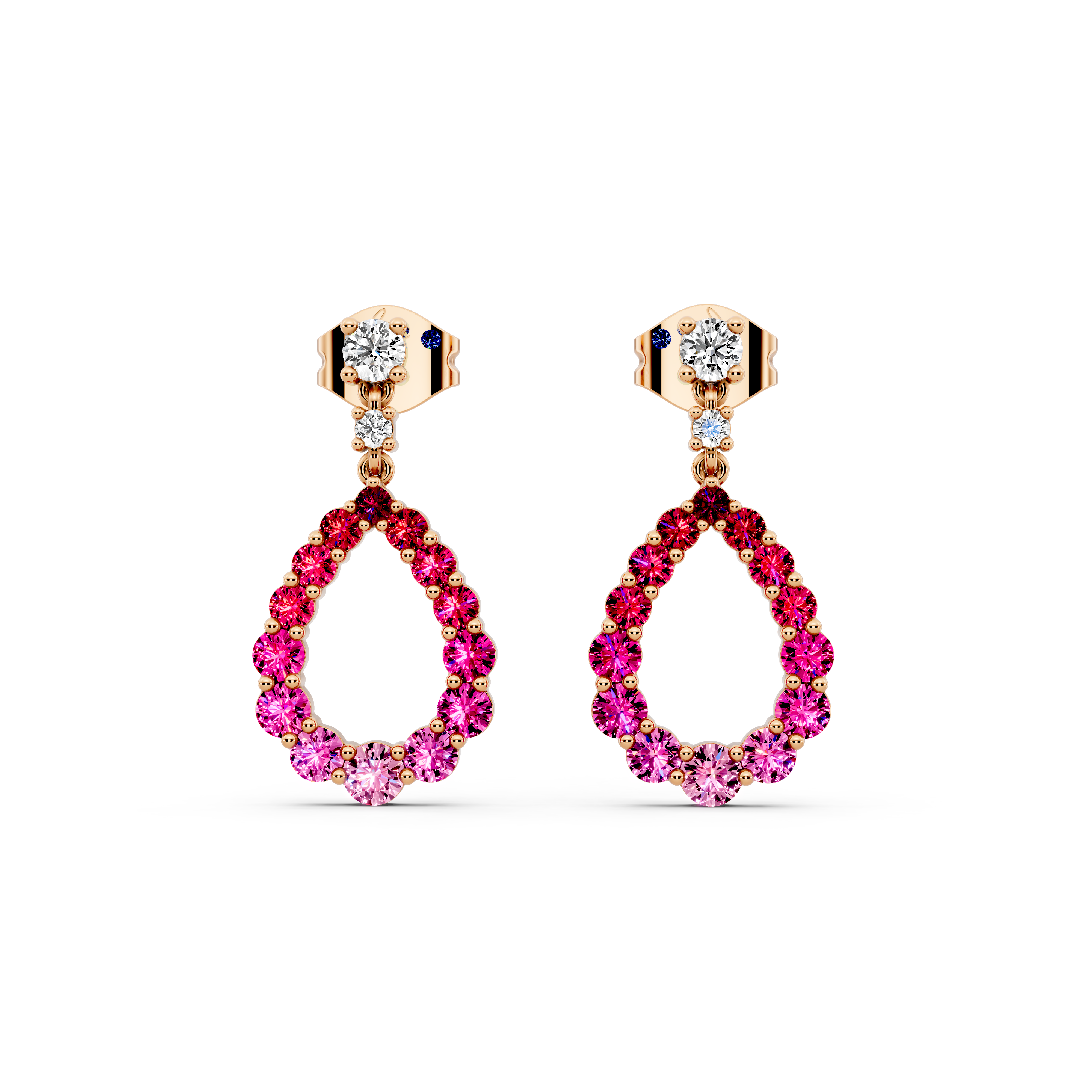 Blush Flame Earrings