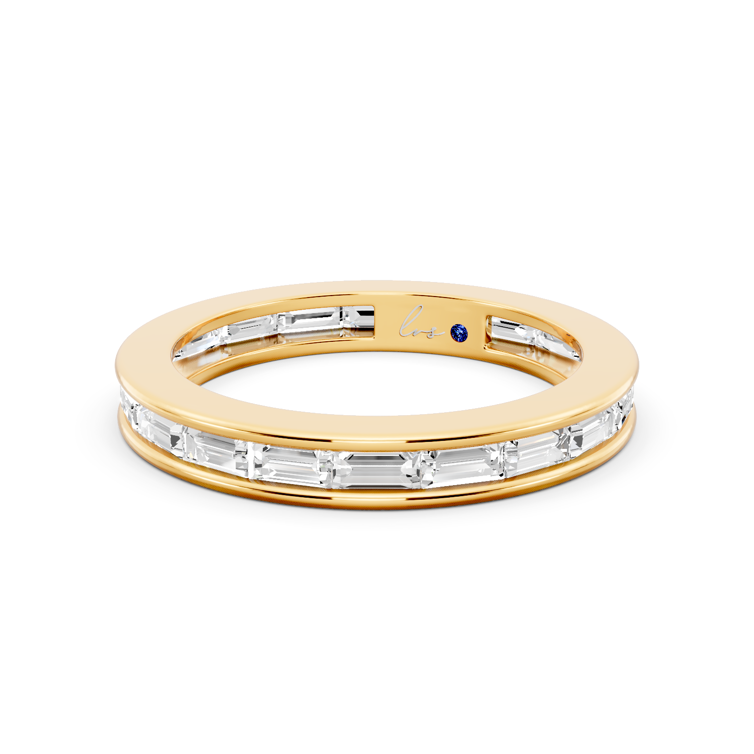 Lumière Baguette Diamond Band
