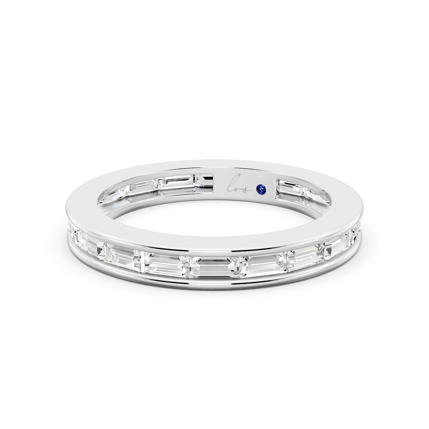 Lumière Baguette Diamond Band
