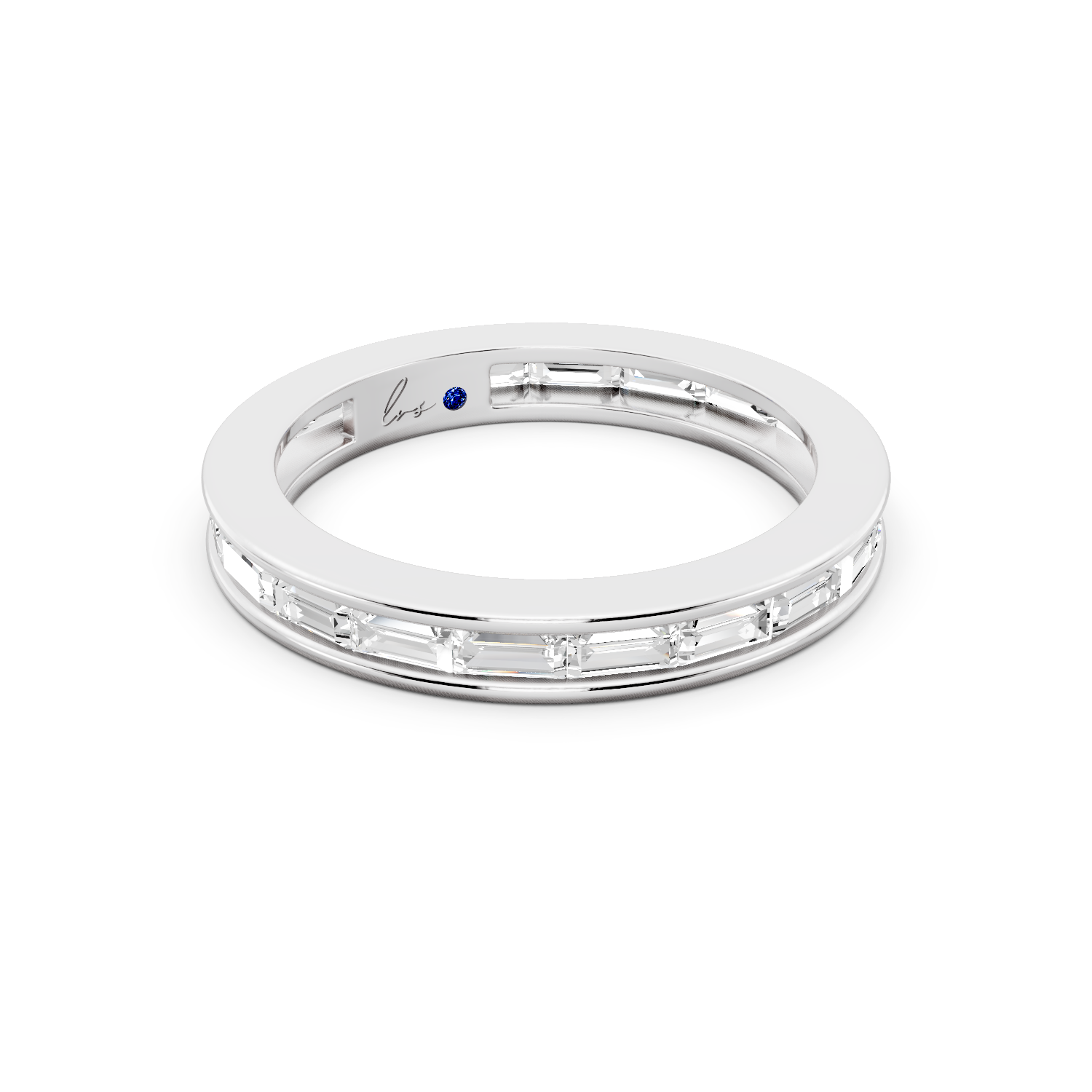 Lumière Baguette Diamond Band