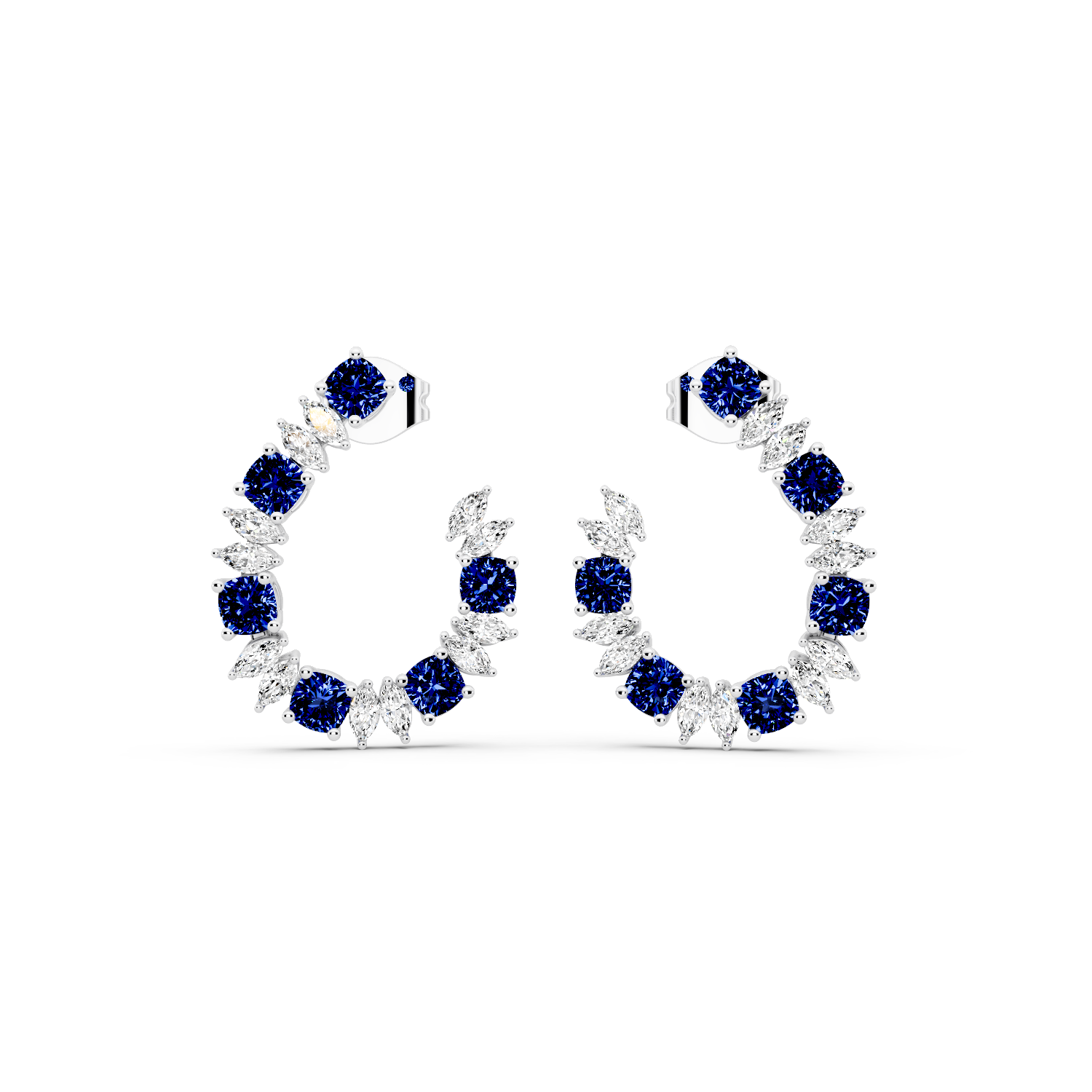Midnight Crown Hoops