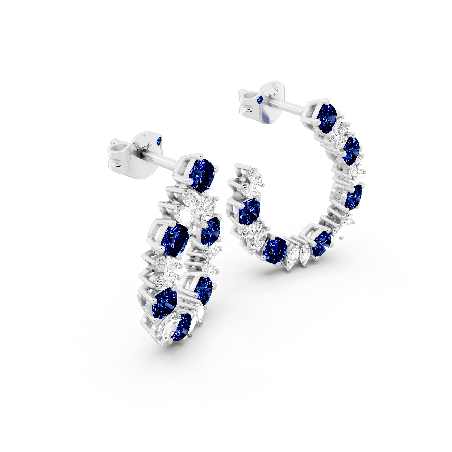 Midnight Crown Hoops