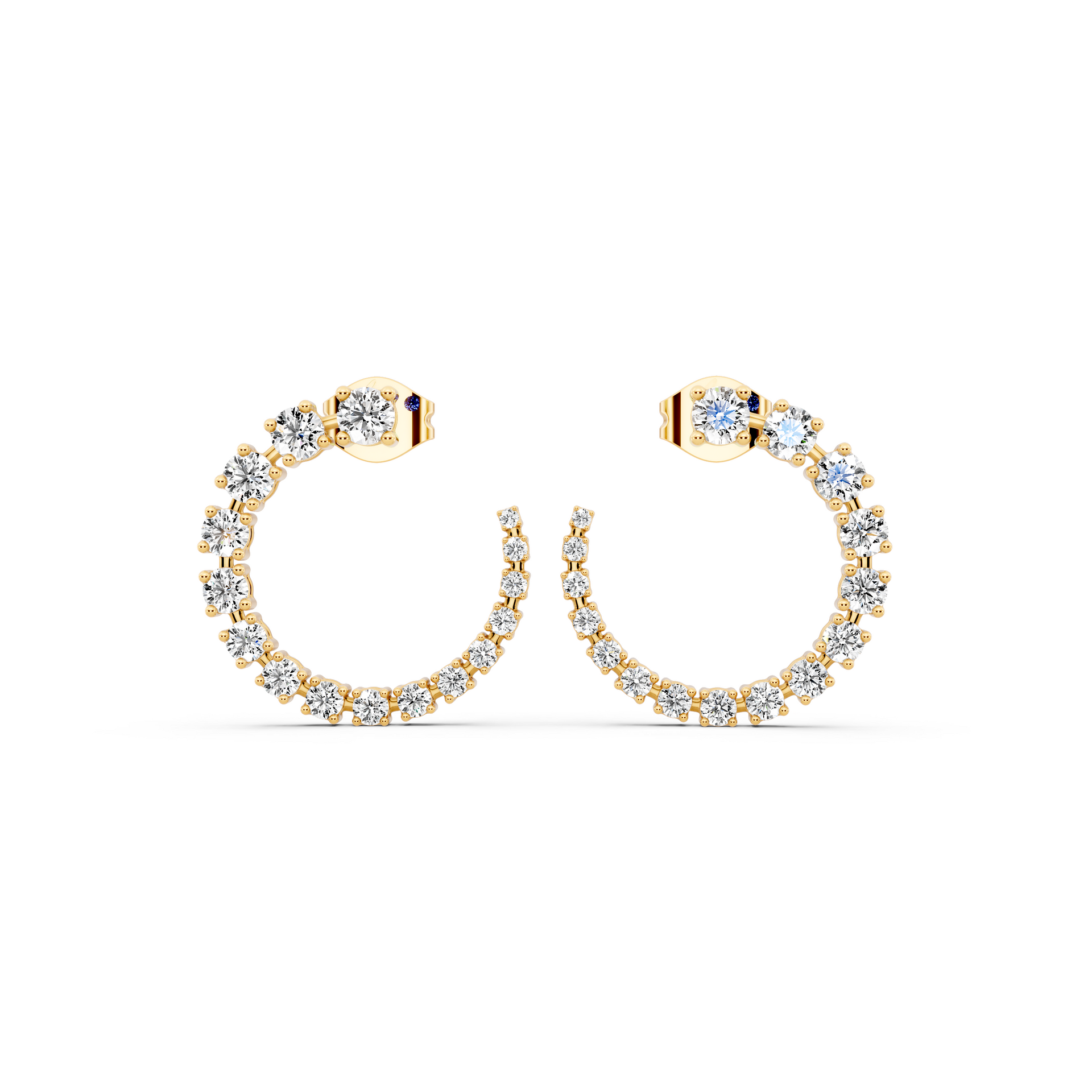 Radiant Crescent Hoops